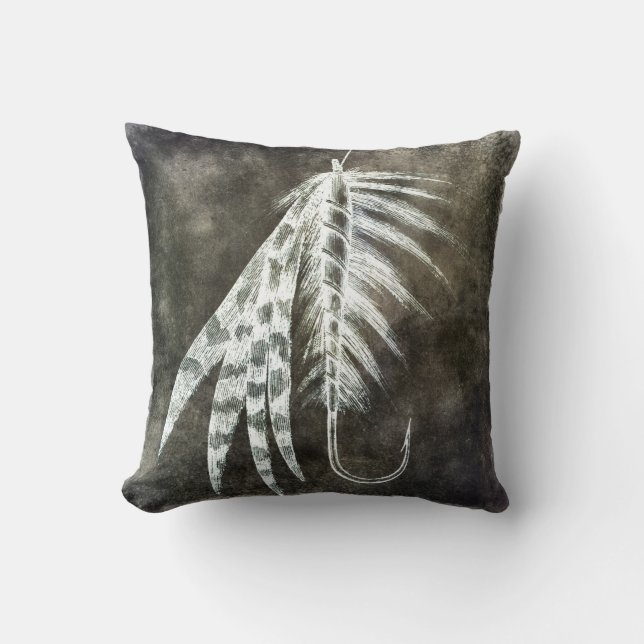 Cojín Decorativo Acervo de pesca - Pescado de pesca de altura (Anverso)