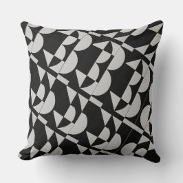 Cojín Decorativo Achempong Zazzle: Geometric Black White Modern Art