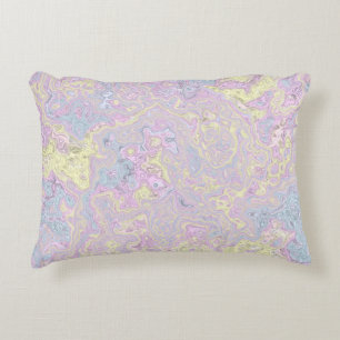 Cojín Decorativo Aciano, Amarillo, Aguja Magenta