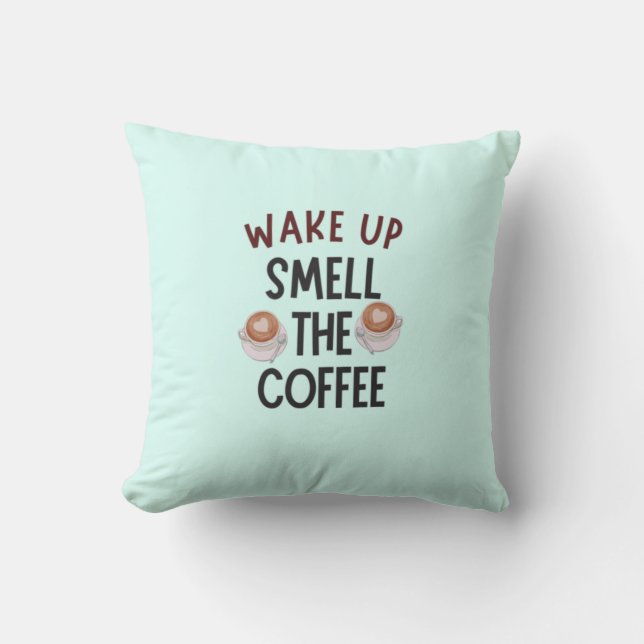 Cojín decorativo acogedor Coffee Lover (Anverso)