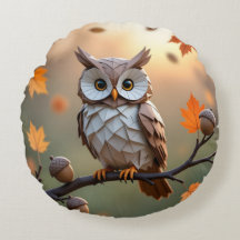 Cojín decorativo acogedor de Otoño Origami Owl