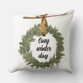 Cojín Decorativo Acogedor Día del Invierno