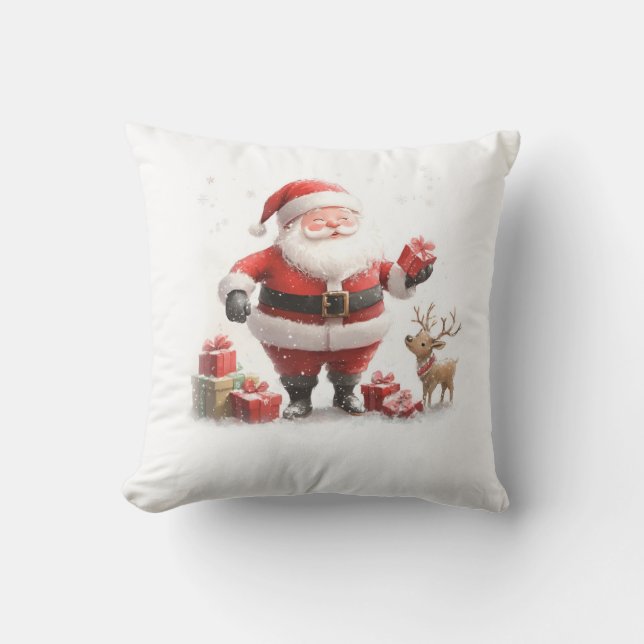 Cojín Decorativo Acogedor Papá Noel Pilar decorativo (Anverso)