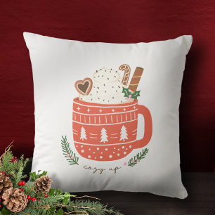 Cojín Decorativo Acoger las vacaciones de los Navidades de la taza