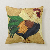 Cojín decorativo acolchado gallo lindo de la
