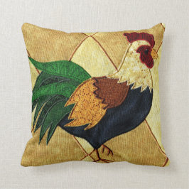 Cojín decorativo acolchado gallo lindo de la