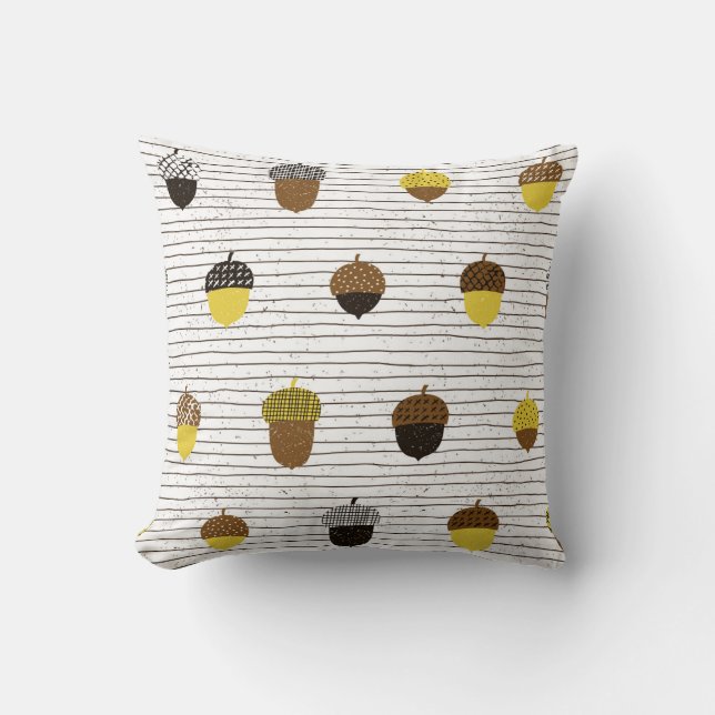 Cojín Decorativo Acorns de otoño: Vibes de época (Anverso)
