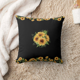 Cojín Decorativo Acrílico de girasol – Gráfico floral