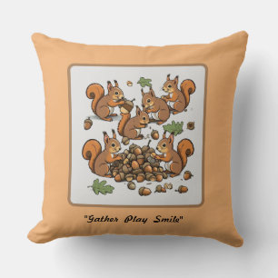 Cojín Decorativo "Actividad caprichosa de la ardilla