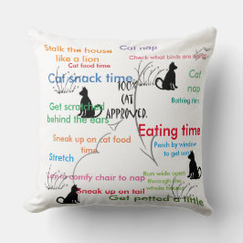 Cojín Decorativo Actividad divertida de gatos gatos gatitos gatos g