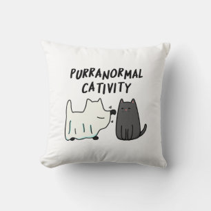 Cojín Decorativo Actividad Purranormal Chiste Divertido de Hallowee