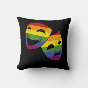Cojín Decorativo Actriz gay LGBT de teatro Rainbow