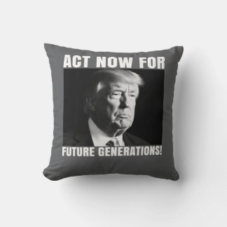 Cojín Decorativo Actúa Ahora por las Generaciones Futuras - Concien