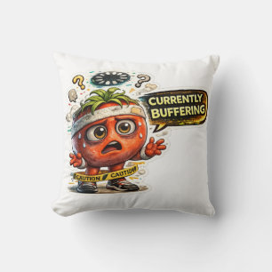 Cojín Decorativo Actualmente almacenando introvertido retro diverti