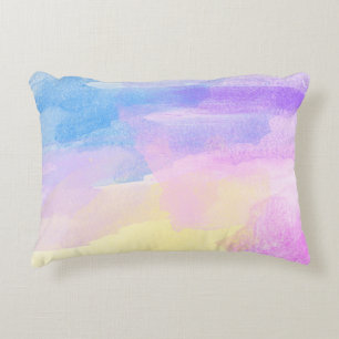 Cojín Decorativo acuarela abstracta de arte de fondo