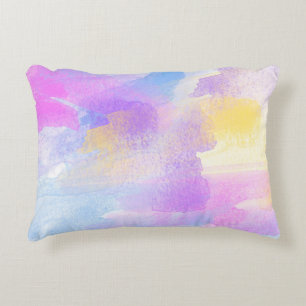 Cojín Decorativo acuarela abstracta de arte de fondo