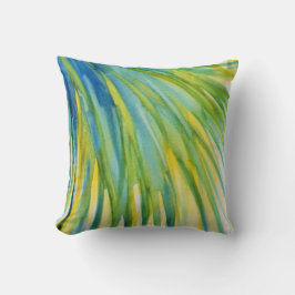 Cojín Decorativo Acuarela abstracta de la palmera