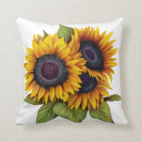 acuarela amarilla naranja girasoles grandes