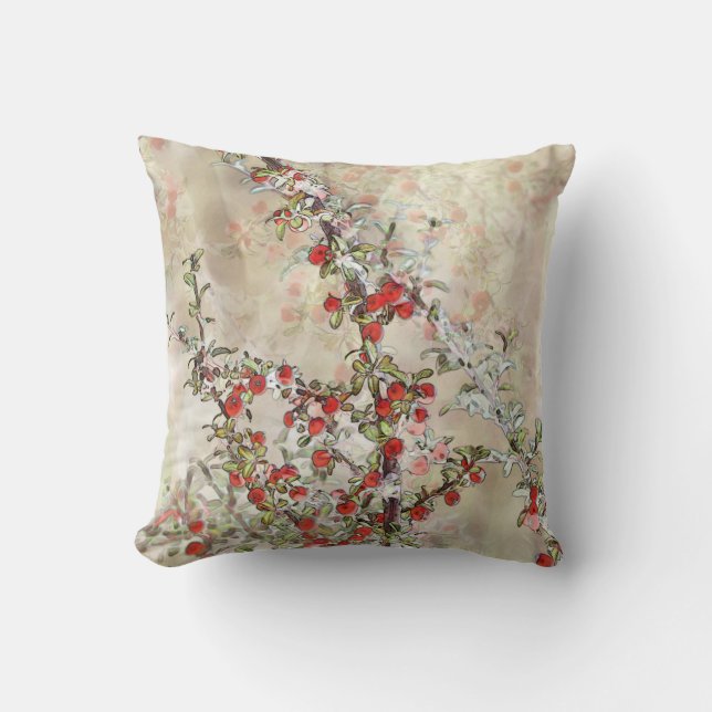 Cojín Decorativo Acuarela Berries Pillow (Anverso)
