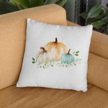 Acuarela Boho Pumpkin Fall Otoño