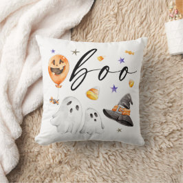 Cojín Decorativo Acuarela Boo Halloween