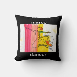 Cojín Decorativo Acuarela colorida moderna Ballerina Geométrica