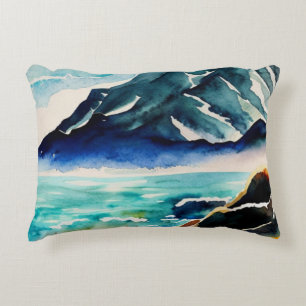 Cojín Decorativo acuarela con vistas al mar