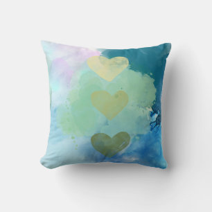 Cojín Decorativo Acuarela Corazón de Pillow