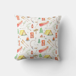 Cojín Decorativo Acuarela de aventuras al aire libre