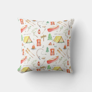 Cojín Decorativo Acuarela de aventuras al aire libre
