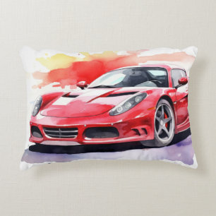 Cojín Decorativo Acuarela de coches
