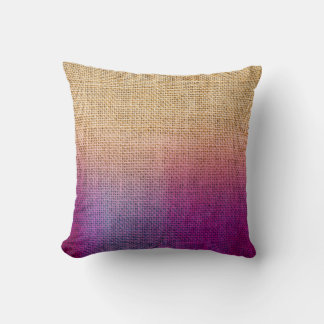 Cojín Decorativo Acuarela de color púrpura de color rugoso acento r