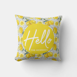 Cojín Decorativo Acuarela de cultivo Lemon Pillow