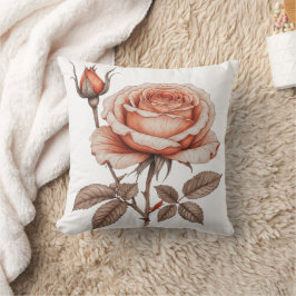Cojín Decorativo acuarela de flor