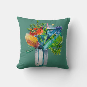 Cojín Decorativo Acuarela de flores nativas australianas