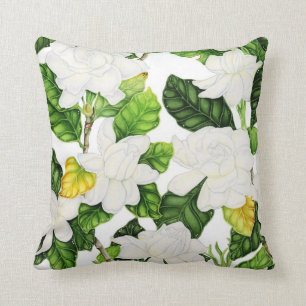 Cojín Decorativo Acuarela de Gardenia