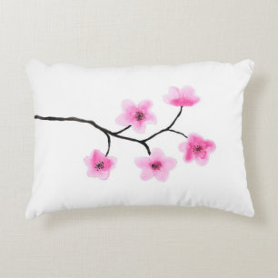 Cojín Decorativo Acuarela de la flor de cerezo
