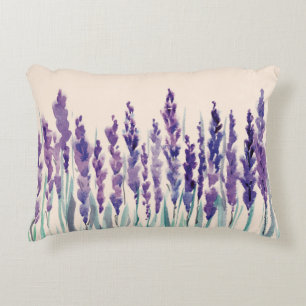 Cojín Decorativo Acuarela de lavanda francesa