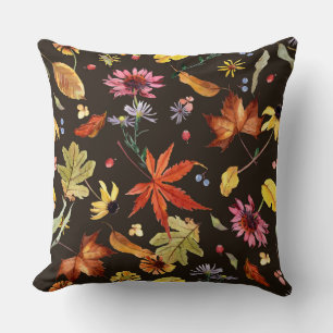 Cojín Decorativo acuarela de los vibraciones de otoño