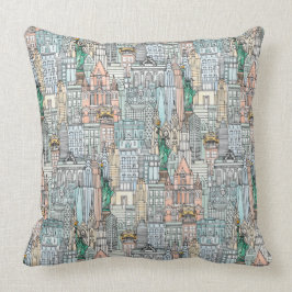 Cojín Decorativo Acuarela de Nueva York