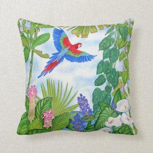 Cojín Decorativo Acuarela del Macaw