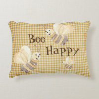 Acuarela del patrón de país de Bee Happy