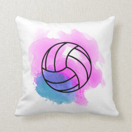 Cojín Decorativo Acuarela del voleibol