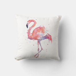 Cojín Decorativo Acuarela Flamingo