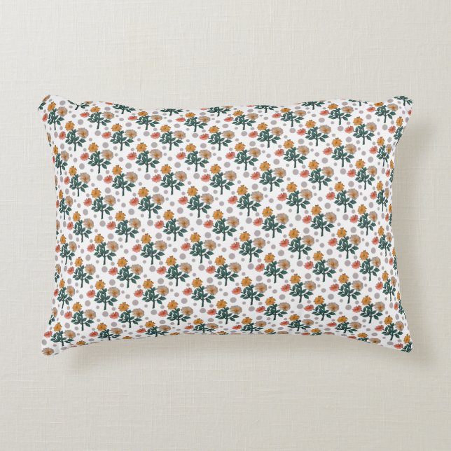 Cojín Decorativo Acuarela floral  (Anverso)