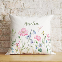acuarela floral de primavera personalizada
