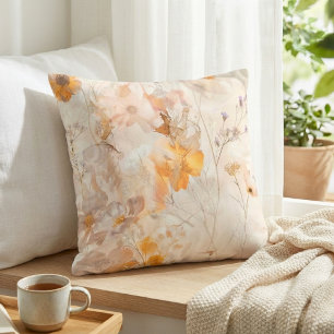 Cojín Decorativo Acuarela floral elegante