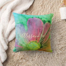 Acuarela Floral Personalizada Colorida Chic Flor S