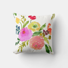 Cojín Decorativo Acuarela floral PixDezines/Ranunculus