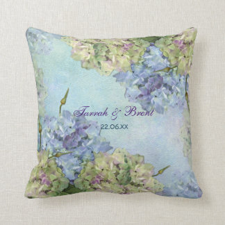 Cojín Decorativo Acuarela Hidrangea Floral